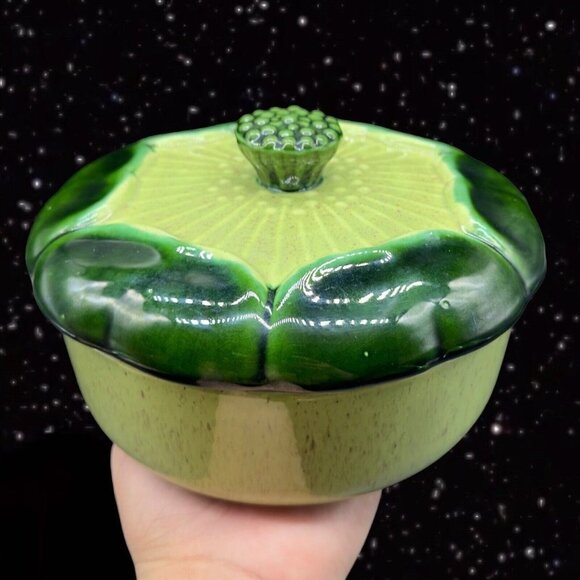 Vintage Valley Vista California Covered Dish Bowl Serving Dish W Lid Pottery 5”T - Picture 5 of 14